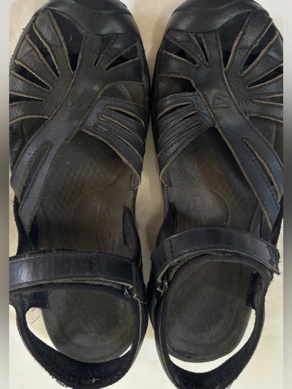 KEEN Ithala Black Leather Sport Sandals Women’s US 8.5 Comfort